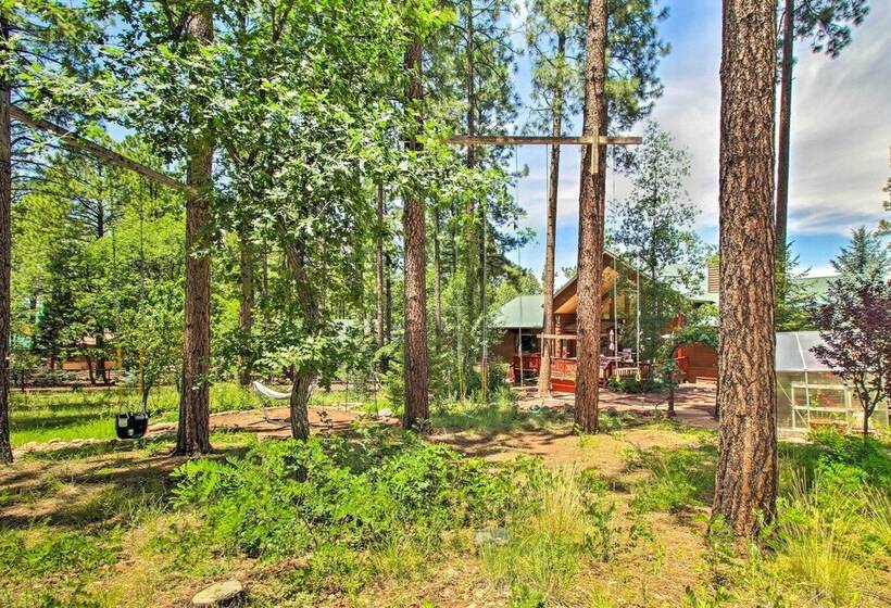 Upscale Pinetop Cabin W/ Game Room & Fire Pit