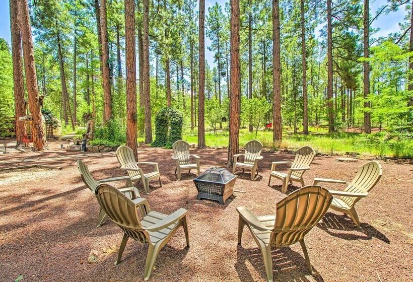Upscale Pinetop Cabin W/ Game Room & Fire Pit
