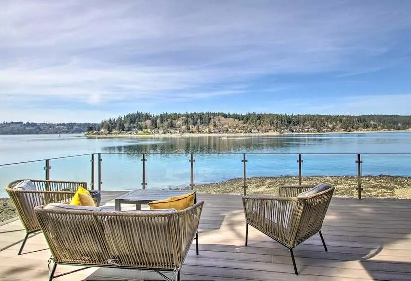 Waterfront Port Orchard Home W/furnished Deck
