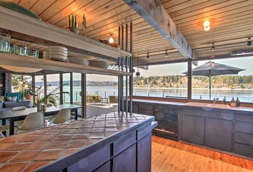 Waterfront Port Orchard Home W/furnished Deck