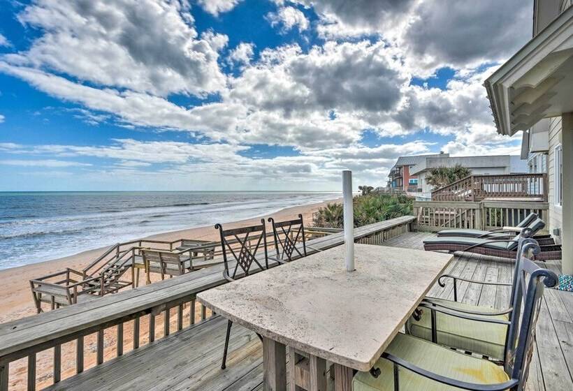 Beachfront Oasis W/ Game Room & Ocean Views!