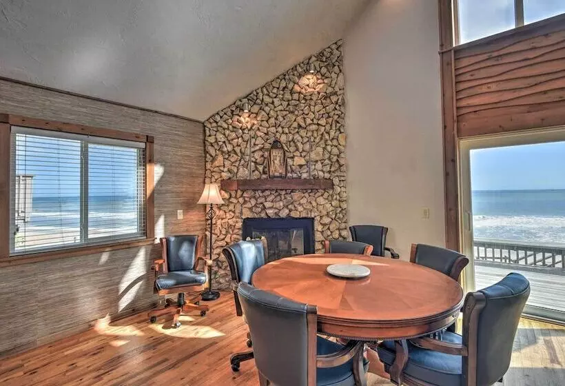 Beachfront Oasis W/ Game Room & Ocean Views!