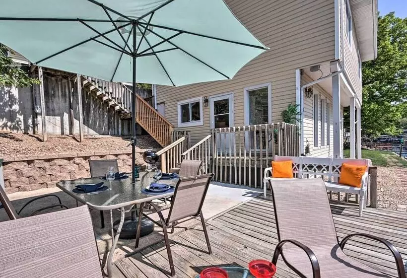 Dock + Lake Ozark Access: Pet Friendly Retreat