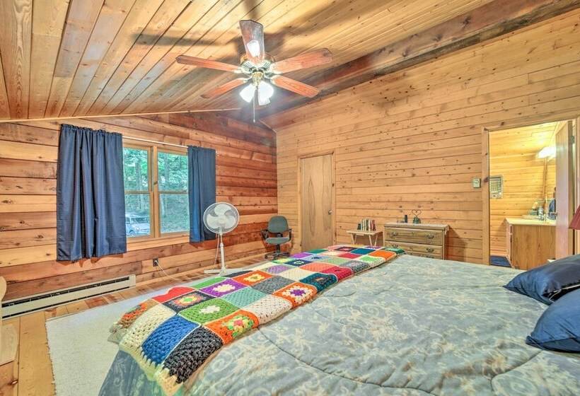 Scenic Creekside Cabin W/ Wraparound Porch!