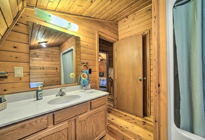 Scenic Creekside Cabin W/ Wraparound Porch!