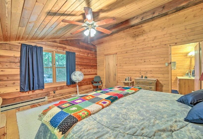 Scenic Creekside Cabin W/ Wraparound Porch!