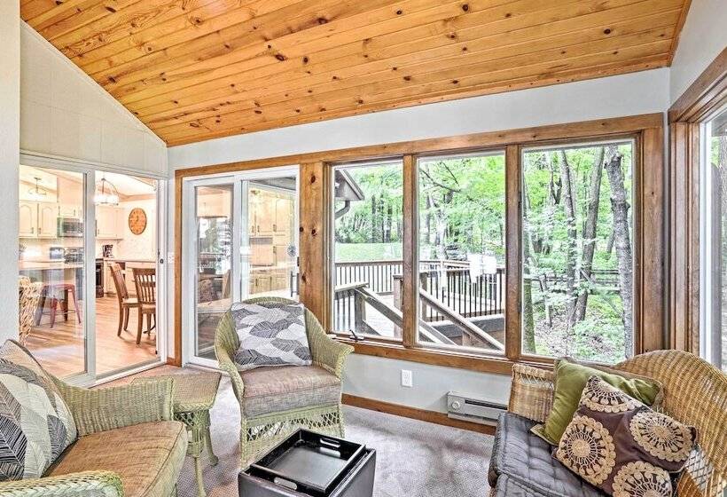 Spacious Luxury Cabin W/deck & Dock On Bone Lake