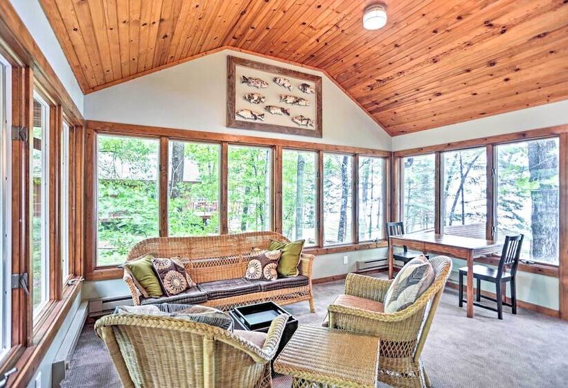 Spacious Luxury Cabin W/deck & Dock On Bone Lake
