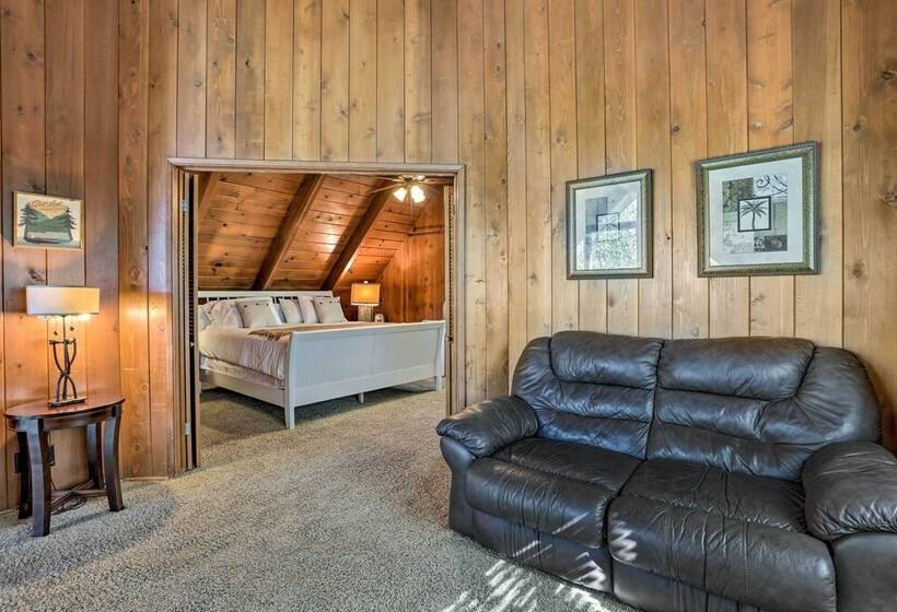 Tree Lined Lake Arrowhead Cabin, Near Trails!