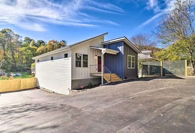 Chic Spacious Avl Oasis W/ Hot Tub & Fire Pit