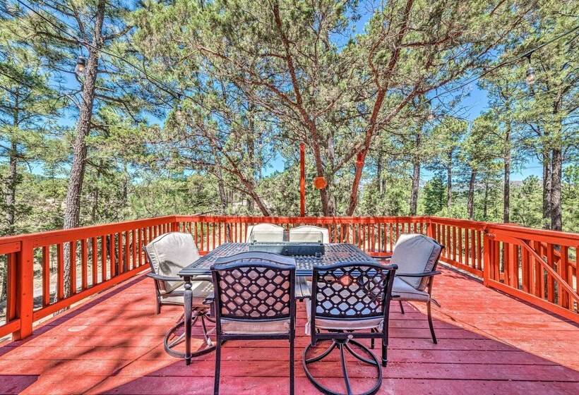 Pet Friendly Ruidoso Cabin W/ Deck & Grill!