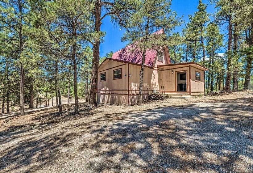 Pet Friendly Ruidoso Cabin W/ Deck & Grill!