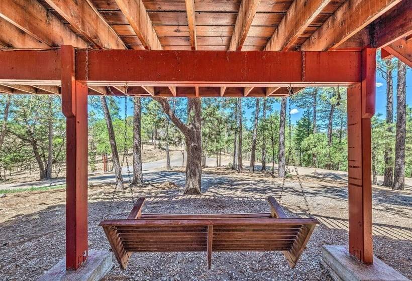 Pet Friendly Ruidoso Cabin W/ Deck & Grill!