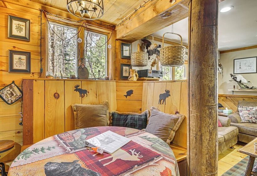 Rustic Searsport Cabin: Loft + Sunroom On 10 Acres