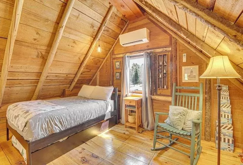 Rustic Searsport Cabin: Loft + Sunroom On 10 Acres