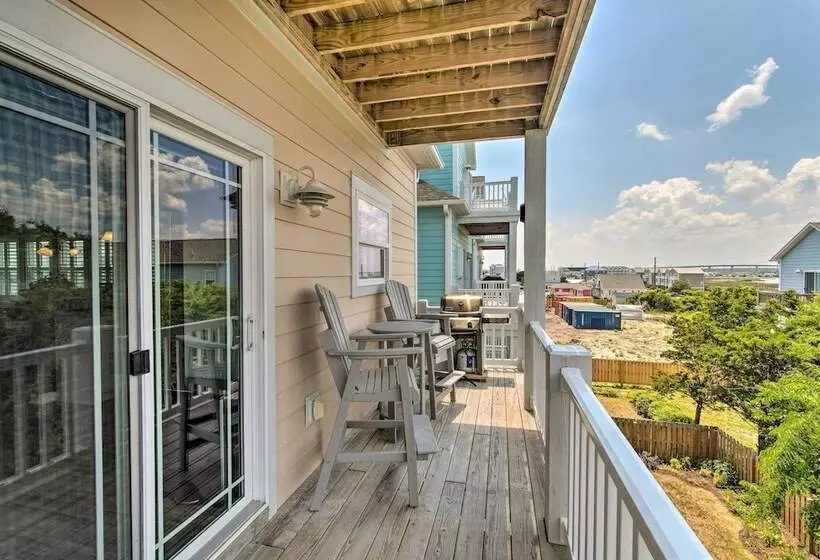 Surf City Escape W/ 6 Decks: Steps To Beach