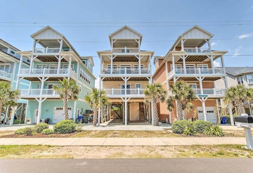 Surf City Escape W/ 6 Decks: Steps To Beach