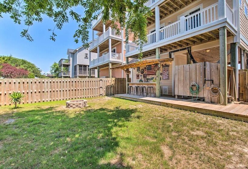 Surf City Escape W/ 6 Decks: Steps To Beach