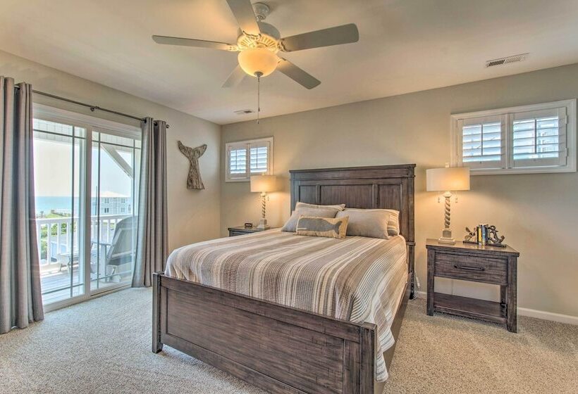 Surf City Escape W/ 6 Decks: Steps To Beach