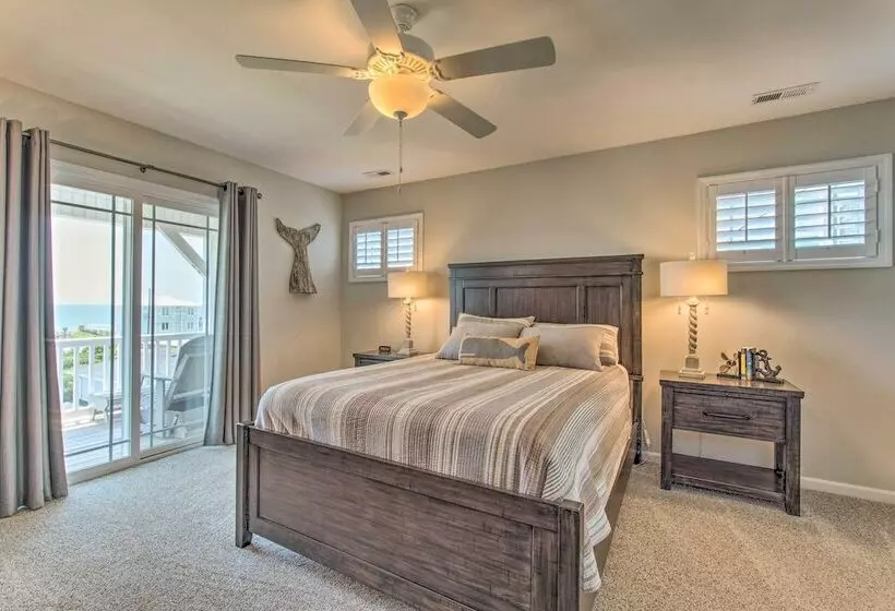 Surf City Escape W/ 6 Decks: Steps To Beach