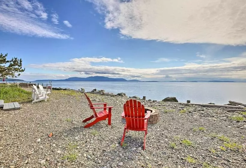 Waterfront Ferndale Home: Deck + Beach Access