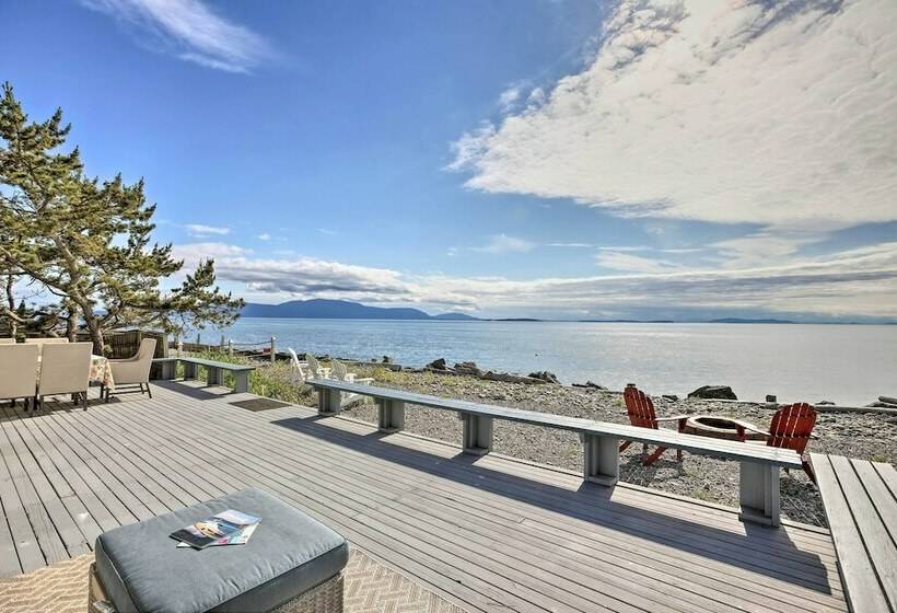 Waterfront Ferndale Home: Deck + Beach Access
