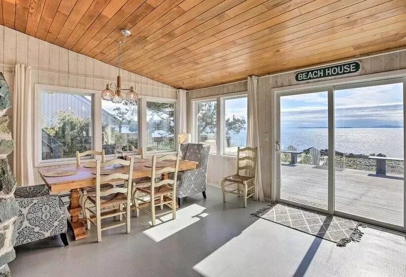 Waterfront Ferndale Home: Deck + Beach Access