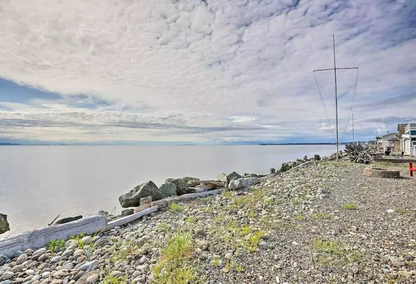 Waterfront Ferndale Home: Deck + Beach Access