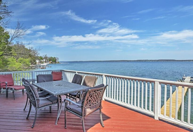 Waterfront Seneca Lake House: Fire Pit + Boat Dock