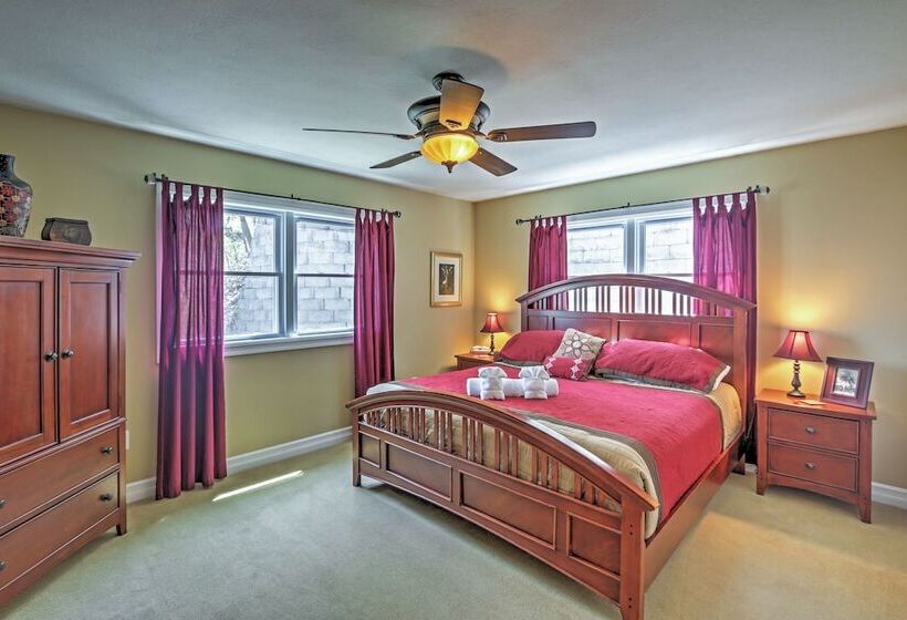 Waterfront Seneca Lake House: Fire Pit + Boat Dock