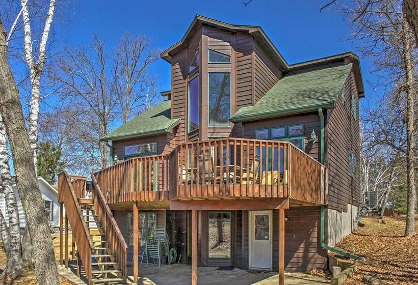Crosslake Home On Little Pine Lake W/ Boat Landing