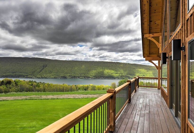 Naples Cabin W/ Lake Views & Wraparound Deck!