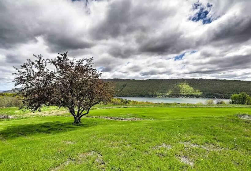 Naples Cabin W/ Lake Views & Wraparound Deck!