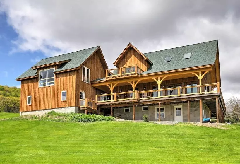 Naples Cabin W/ Lake Views & Wraparound Deck!