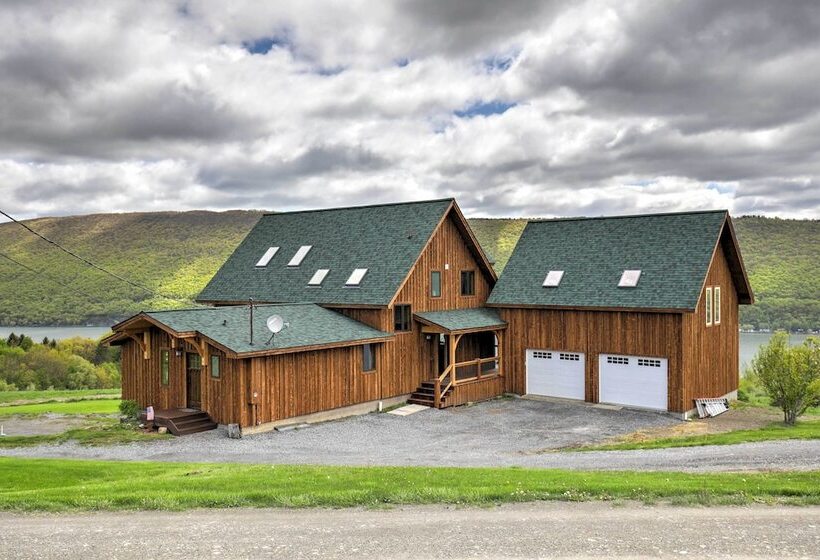 Naples Cabin W/ Lake Views & Wraparound Deck!