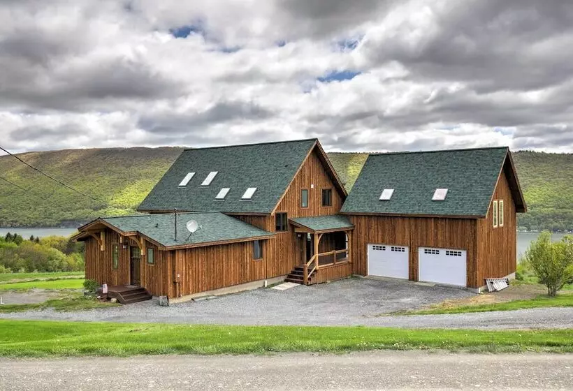 Naples Cabin W/ Lake Views & Wraparound Deck!