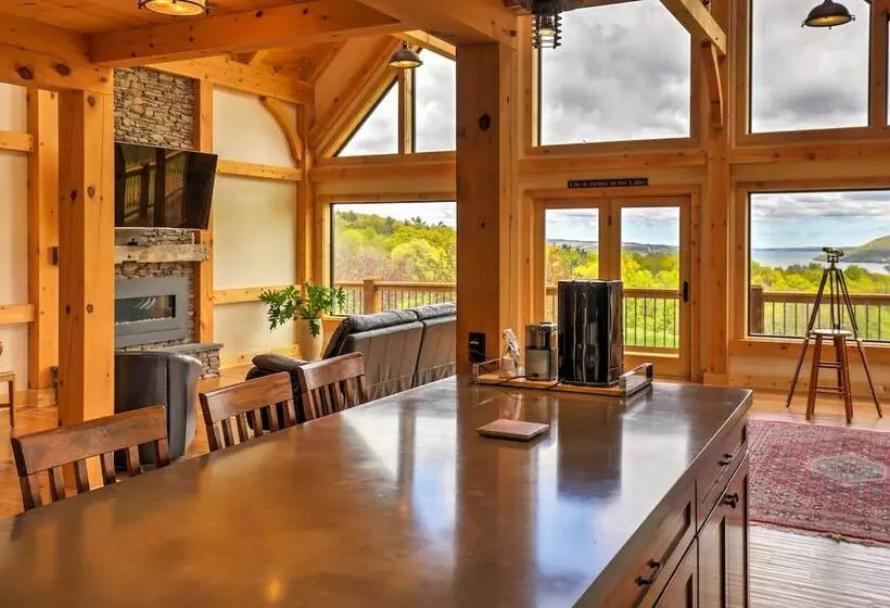 Naples Cabin W/ Lake Views & Wraparound Deck!