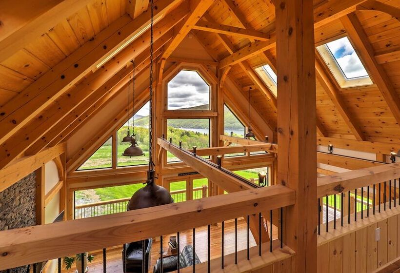 Naples Cabin W/ Lake Views & Wraparound Deck!