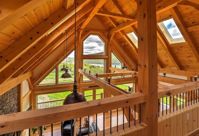 Naples Cabin W/ Lake Views & Wraparound Deck!