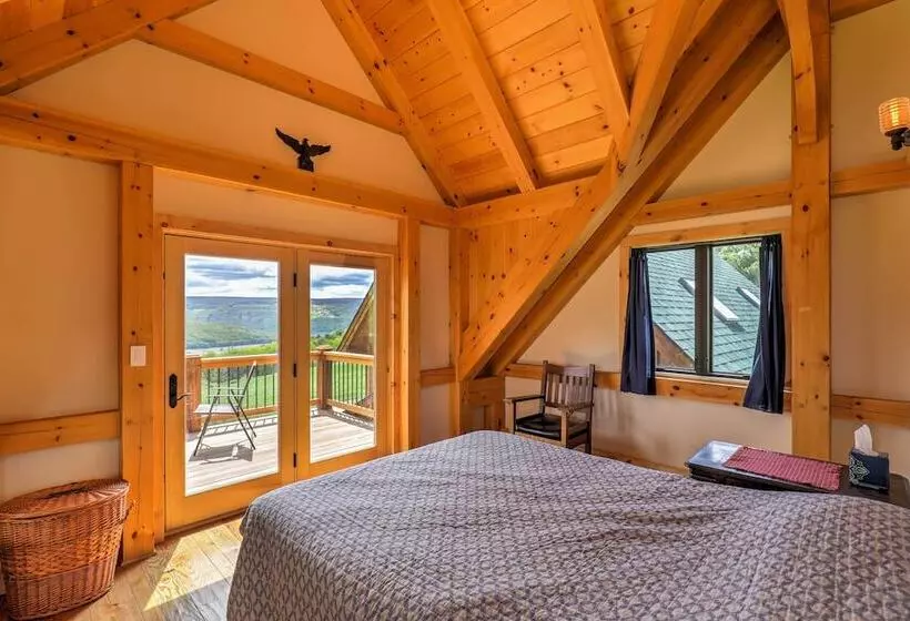 Naples Cabin W/ Lake Views & Wraparound Deck!