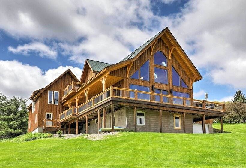 Naples Cabin W/ Lake Views & Wraparound Deck!