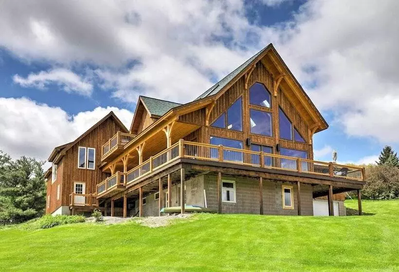 Naples Cabin W/ Lake Views & Wraparound Deck!