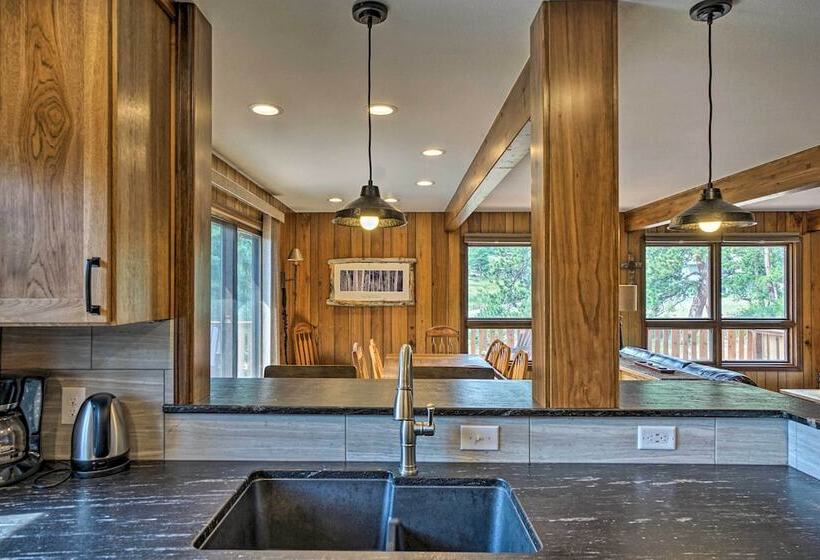 Peaceful Pines Estes Park Home: Longs Peak View