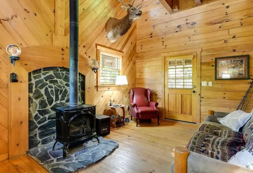Hot Tub + Furnished Porch: Balsam Grove Cabin