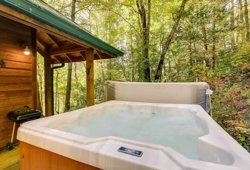 Hot Tub + Furnished Porch: Balsam Grove Cabin