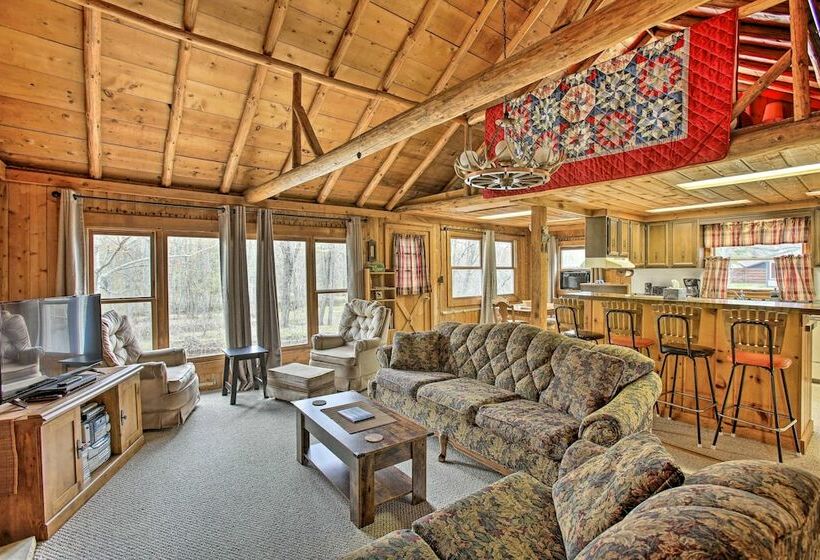 Rustic River View Cabin W/ Fire Pit, Games & Grill