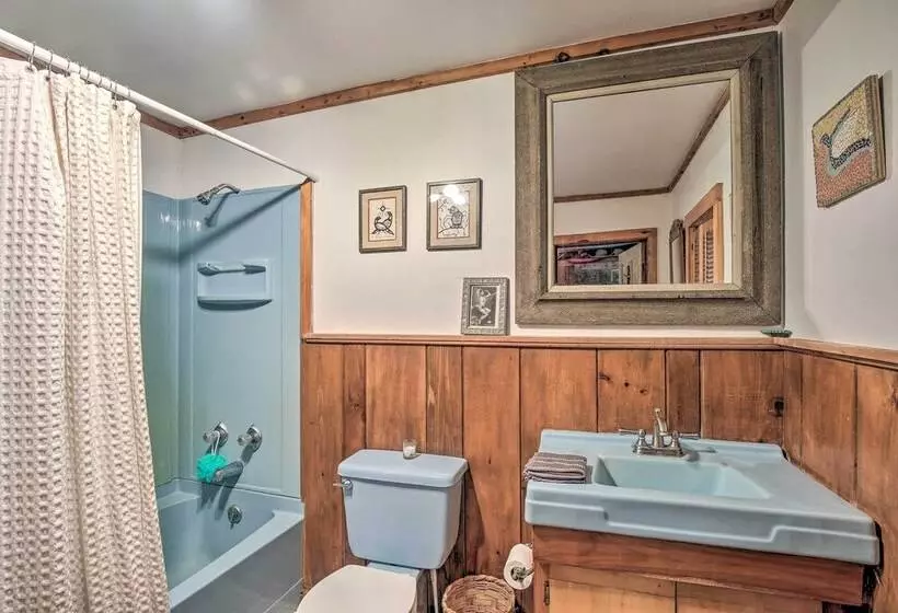 The Mill River Cabin W/ Fireplace & River View!