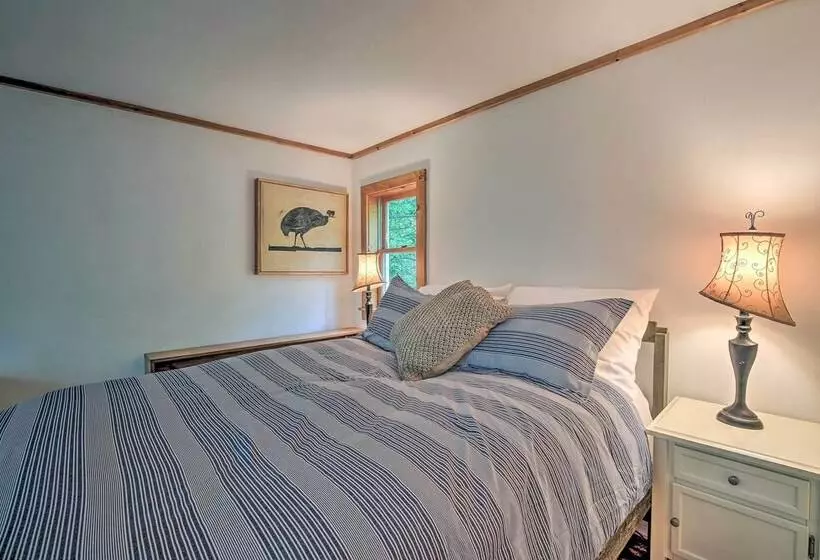 The Mill River Cabin W/ Fireplace & River View!