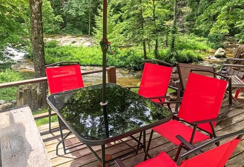 The Mill River Cabin W/ Fireplace & River View!