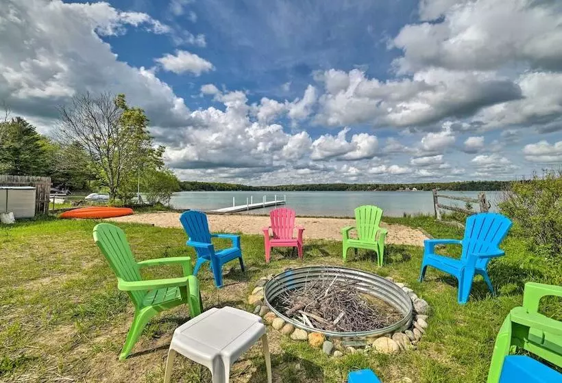 Lakefront Kalkaska Home Near Snowmobile Trails!